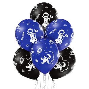 Balon rakieta kosmonauta kosmos gwiazdy