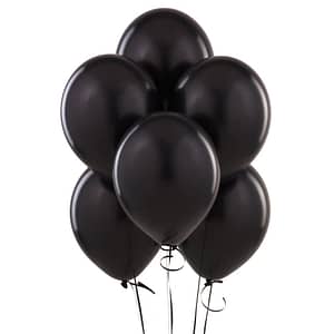 balony czarne lateksowe bukiet