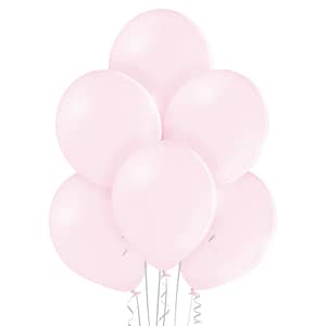 Balony z helem w kolorze pudrowego różu