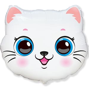 Balony z helem w kształcie kotka